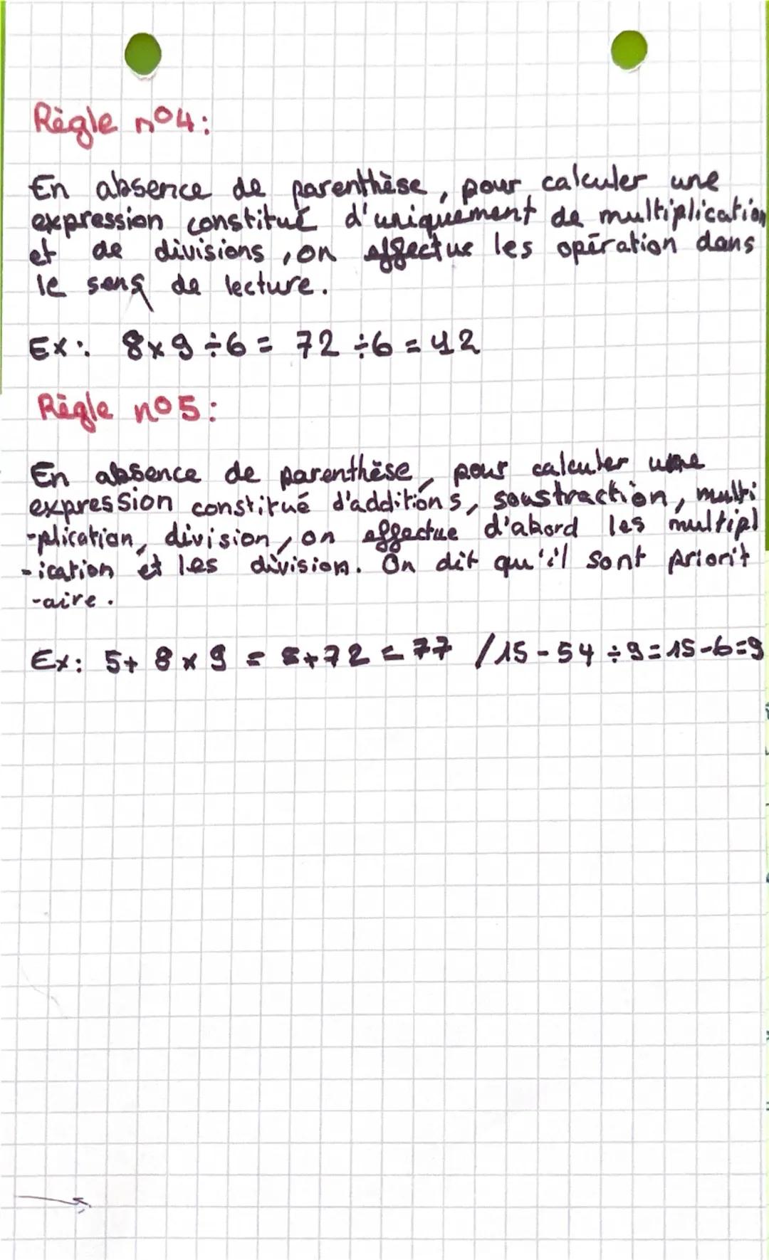 5ème
0
vocabulaire :
M·A·THS
ch.4
Propriété
opératoire.
-
Somme: a+b est la somme de a et de 6.
difference: a - est la difference de a et de