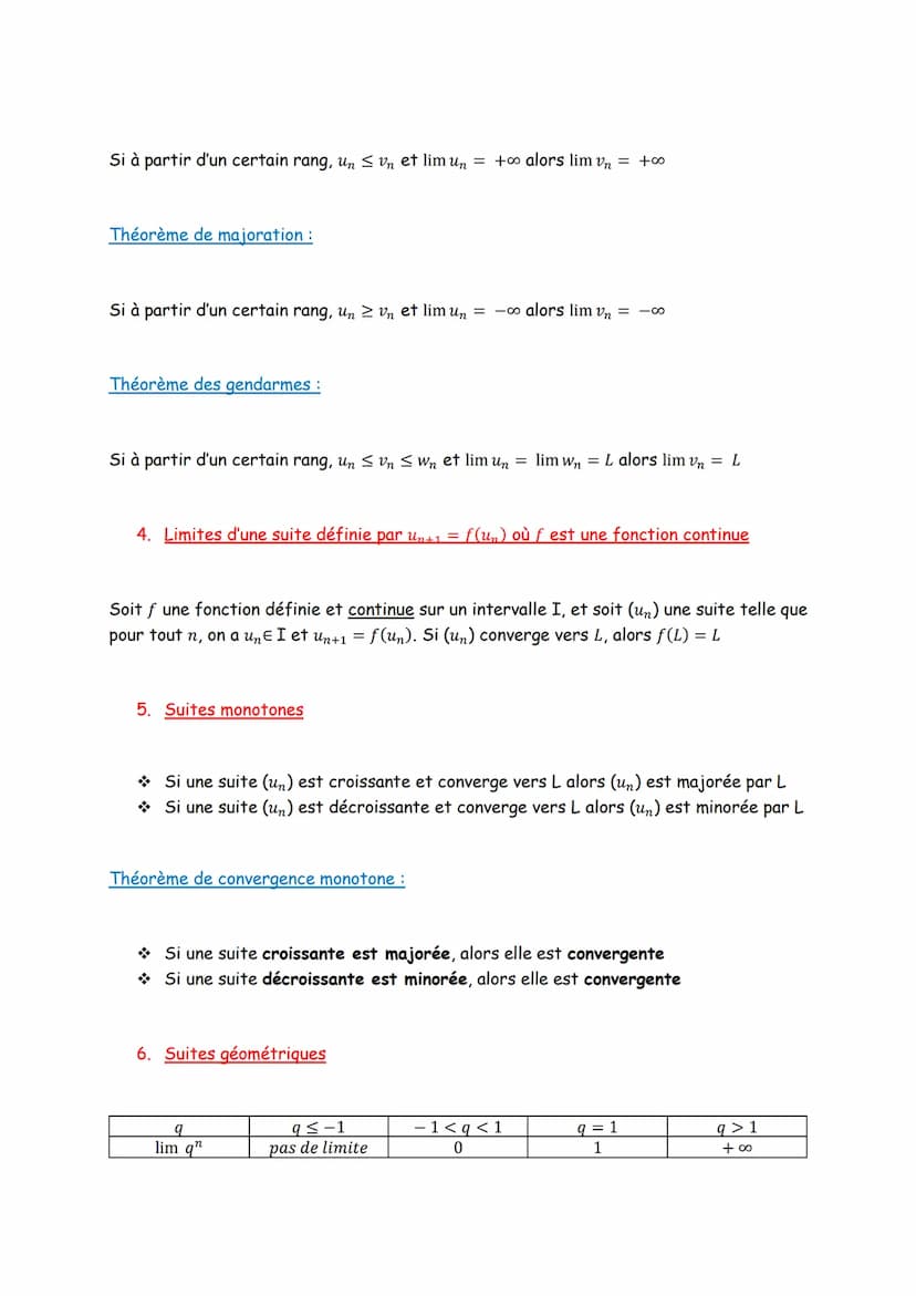 I.
II.
Chapitre 3: Suites
Raisonnement par récurrence
1. Initialisation on montre que P, est vraie (généralement P, ou P₁)
2. Hérédité : on 