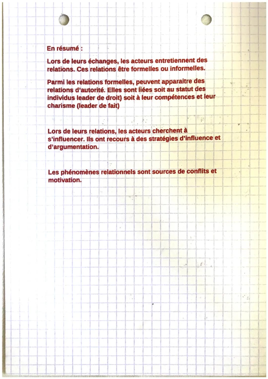gestion
Chapitre 6
Une relation peut se définir comme le lien qui relie deux
individu.
On distingue deux types de relations
Une relation for