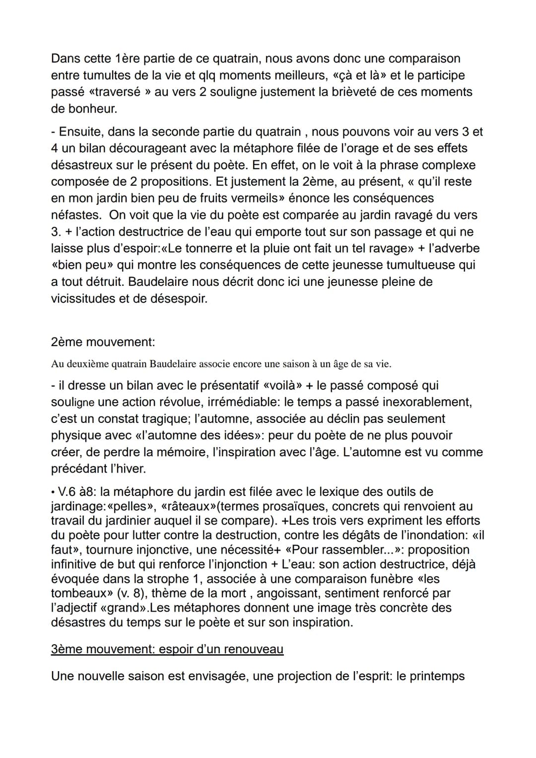 << L'Ennemi », Les Fleurs du Mal, Baudelaire
Introduction:
Bac Oral
La fuite du temps et l'angoisse existentielle qui l'accompagne sont des 