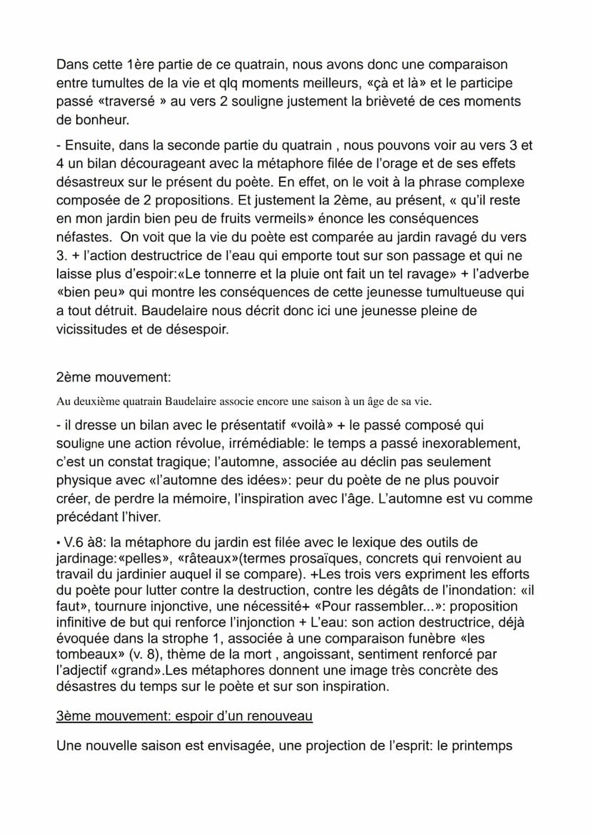 << L'Ennemi », Les Fleurs du Mal, Baudelaire
Introduction:
Bac Oral
La fuite du temps et l'angoisse existentielle qui l'accompagne sont des 