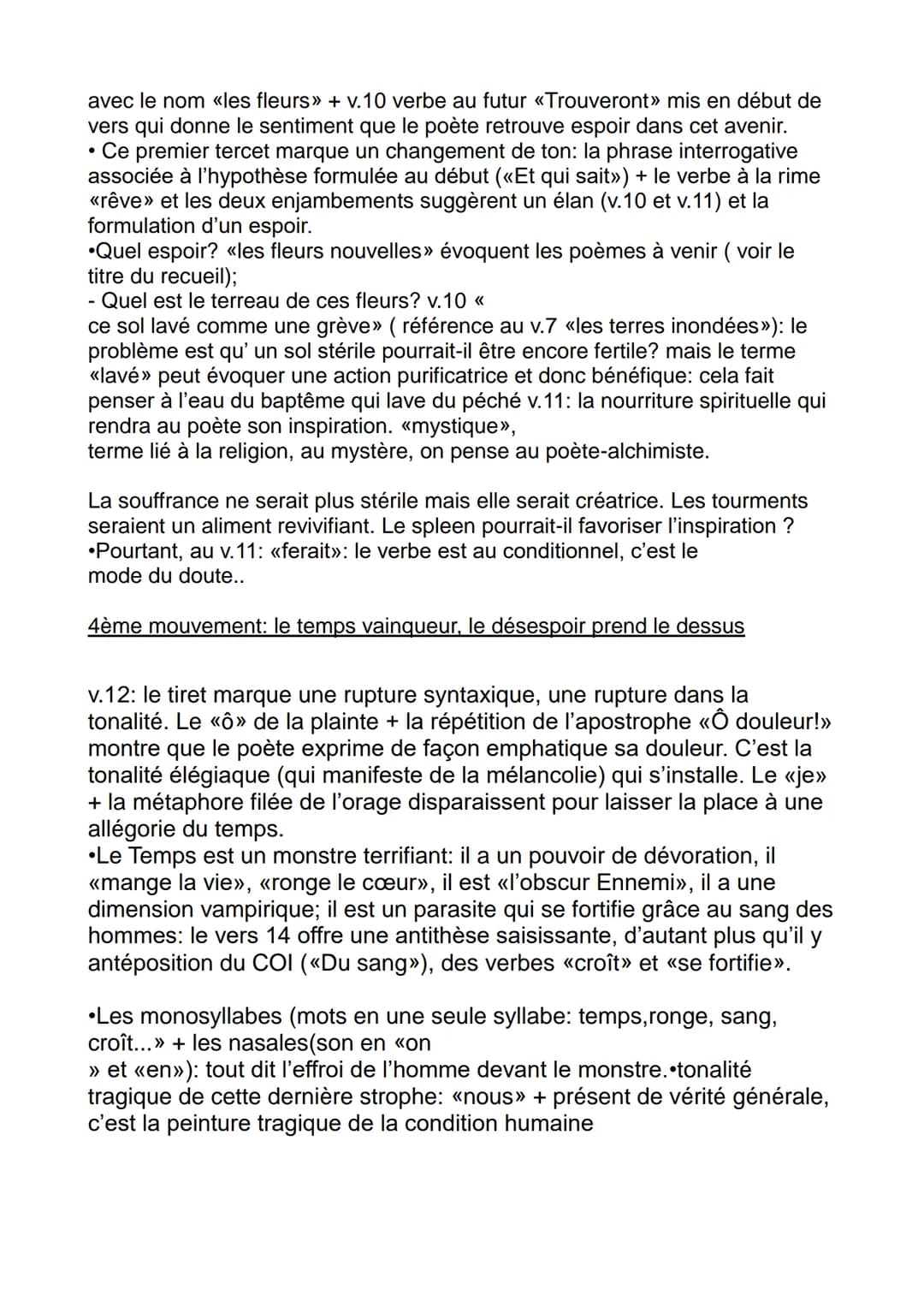 << L'Ennemi », Les Fleurs du Mal, Baudelaire
Introduction:
Bac Oral
La fuite du temps et l'angoisse existentielle qui l'accompagne sont des 