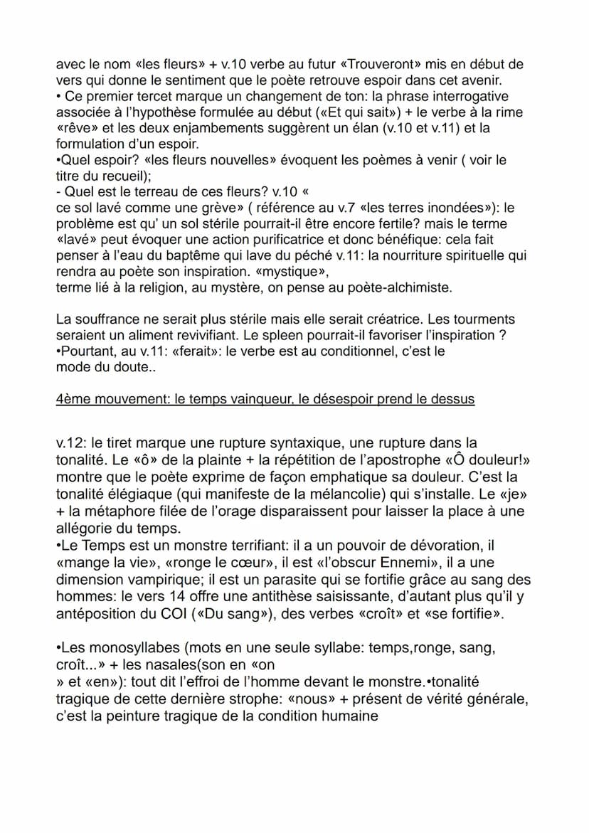 << L'Ennemi », Les Fleurs du Mal, Baudelaire
Introduction:
Bac Oral
La fuite du temps et l'angoisse existentielle qui l'accompagne sont des 