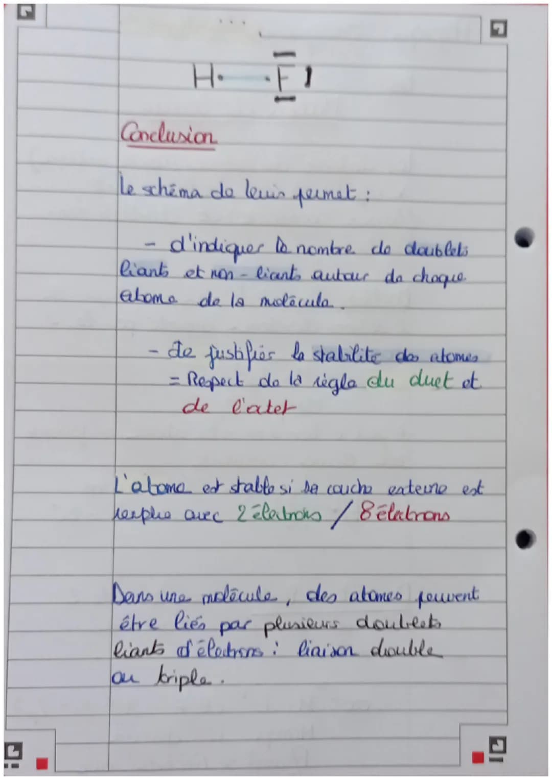 □ Physique: Energie de liaisch
Modèle de Lewis
les électrons de valences (couche externe)
De répartissent en doublet's liants
(liaison coval