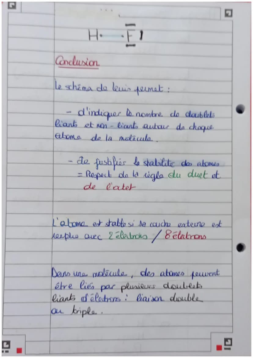 □ Physique: Energie de liaisch
Modèle de Lewis
les électrons de valences (couche externe)
De répartissent en doublet's liants
(liaison coval