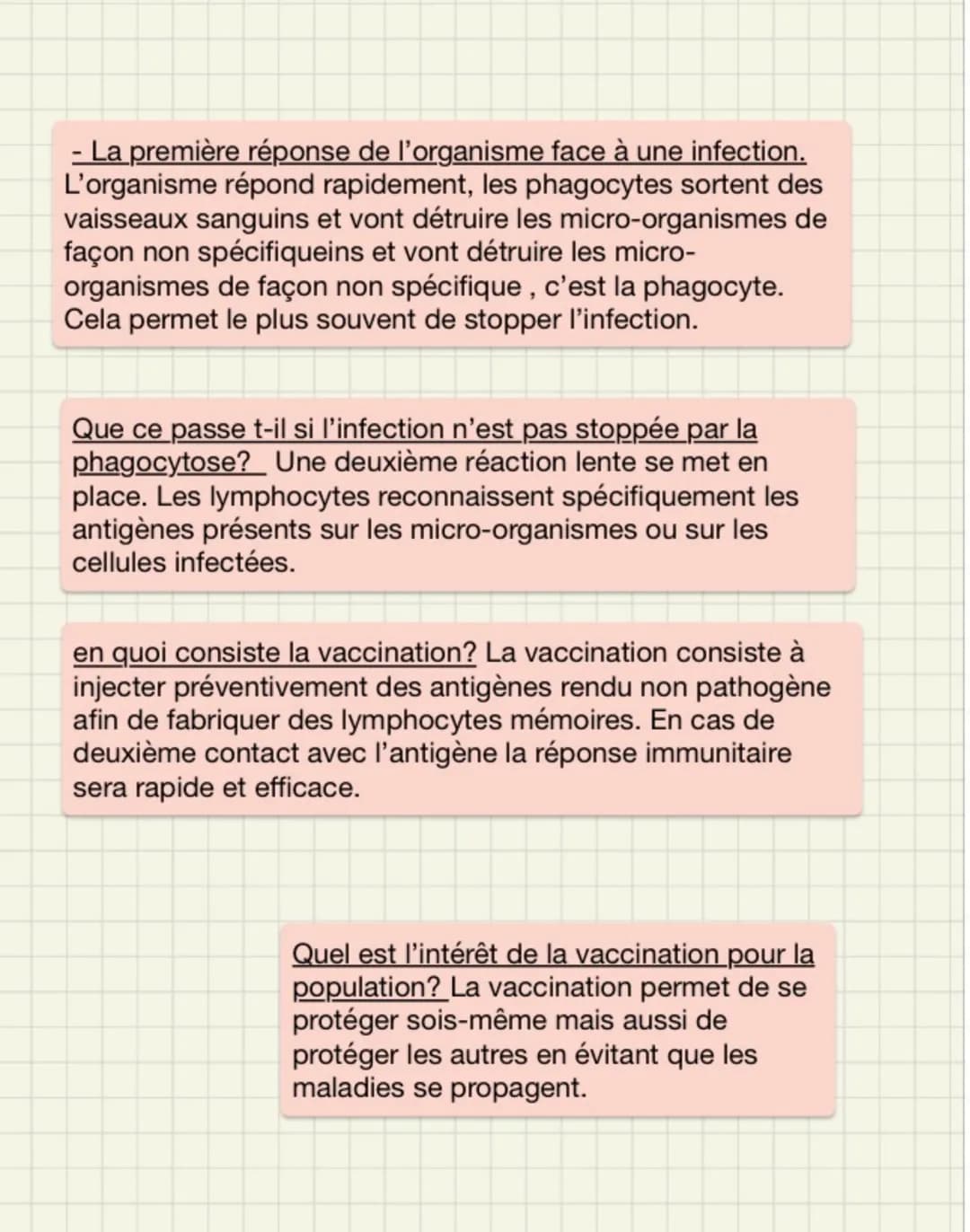 Le système de défens de l'organisme
face aux micro-organismes:
définitions:
- Anticorps: Molécule produite par les lymphocytes B
reconnaissa