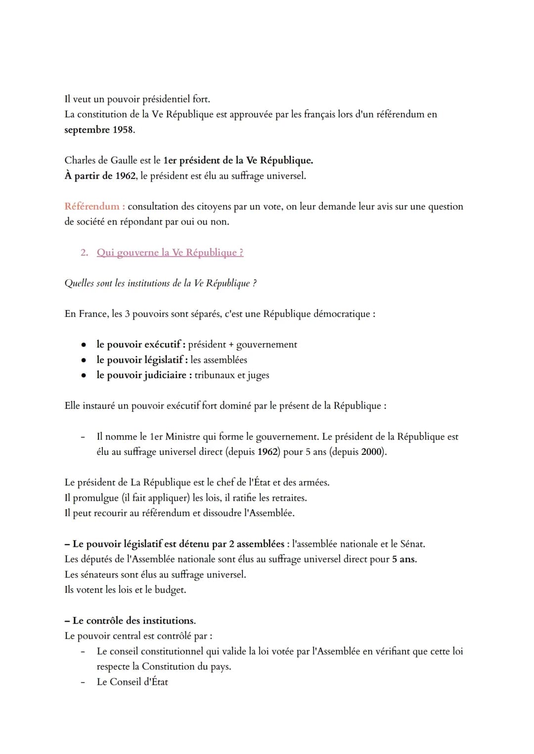 LA VE RÉPUBLIQUE (1958 à de nos jours) et la vie politique en France (emc et histoire)
Question:
1 - Qu'est-ce-que la politique ?
2 - De qua