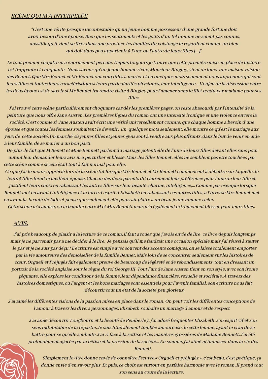 1833
Pride
and
Prejudice
Jane Austen PRÉSENTATION de l'œuvre
Orgueil et préjugés est un roman écrit en 1813 par Jane Austen. La romancière a