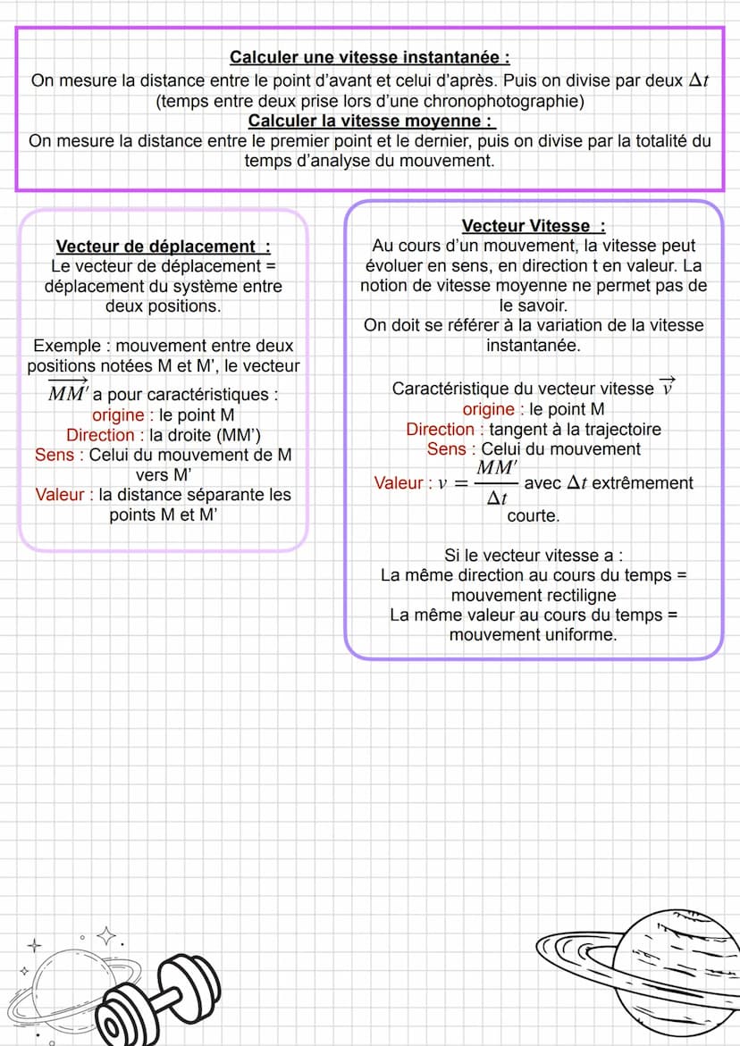 DAPHYSIQUE-CHIMIEMSs
Chapitre 6: mouvement
-
----
-‒‒‒‒‒‒‒
Système :
Objet dont on étudie le
mouvement.
Pour simplifier l'étude, on
modélise