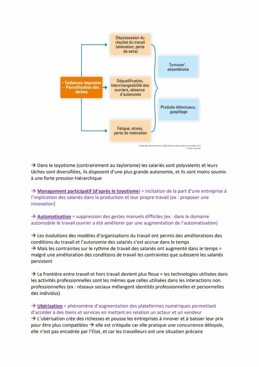 SES CHAPITRE 4-QUELLES MUTATIONS DU TRAVAIL ET DE L'EMPLOI ?
1- TRAVAIL, EMPLOI, CHOMAGE, ACTIVITÉ ; DES NOTIONS À DISTINGUER
→ Travail = ac