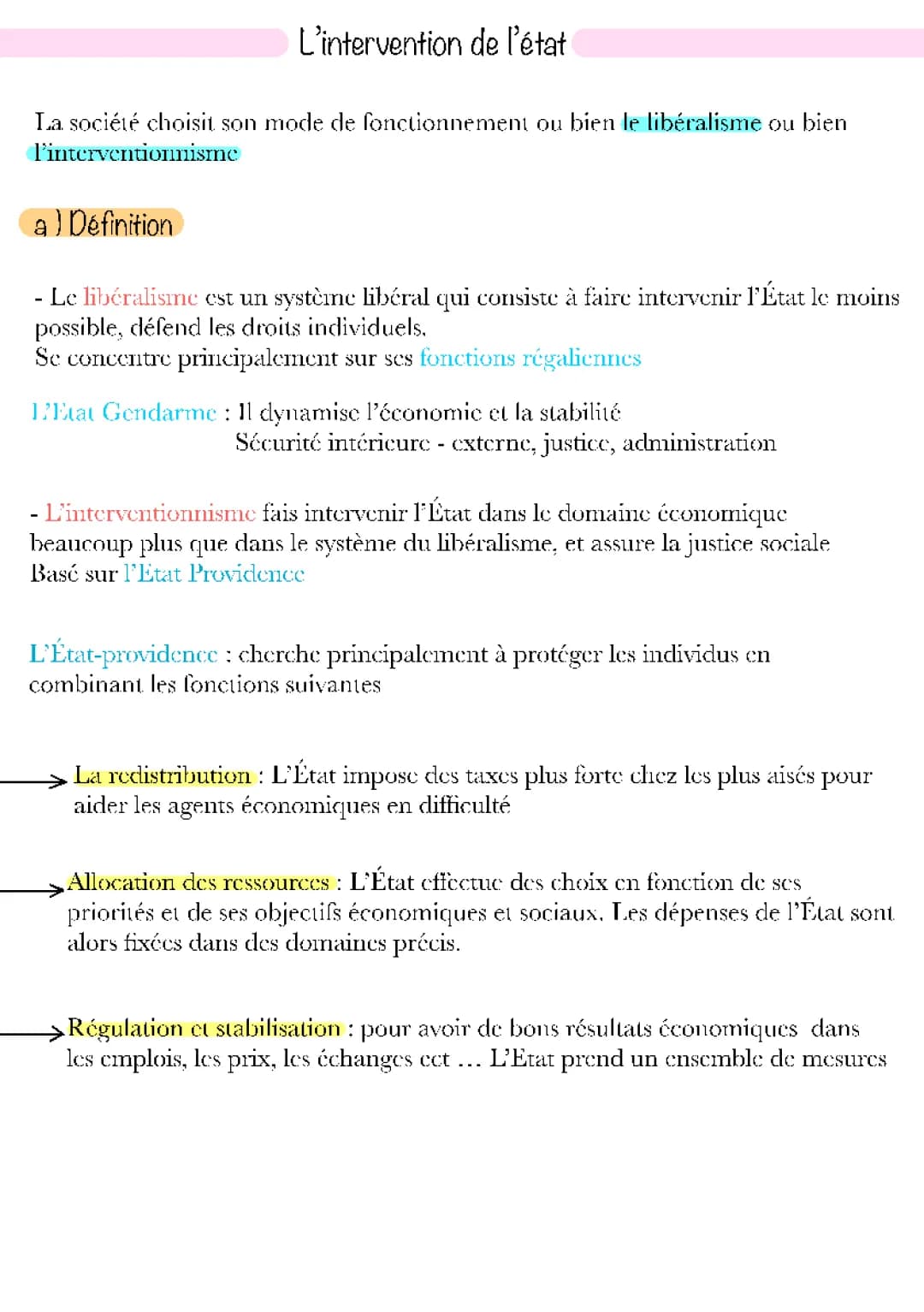 Libéralisme vs Interventionnisme : Concepts Économiques Expliques