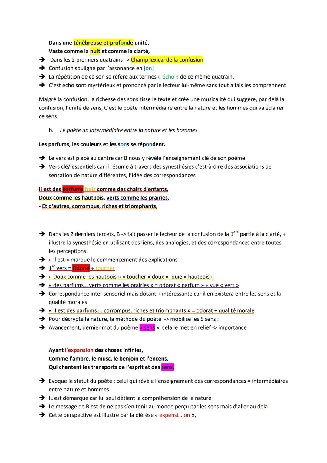 Analyse linéaire: Baudelaire, Les fleur du mal, Correspondances
1- Introduction
Charles Baudelaire est un poète à la croisée de plusieurs co