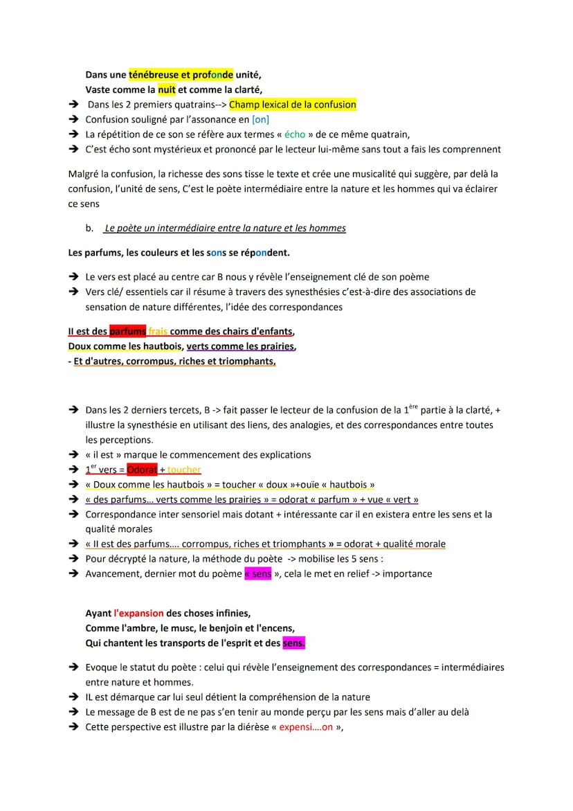 Analyse linéaire: Baudelaire, Les fleur du mal, Correspondances
1- Introduction
Charles Baudelaire est un poète à la croisée de plusieurs co