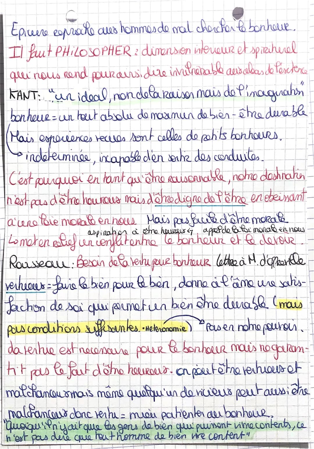 de bonheur.
Dat on tout faire pour être heuvous?
"de bonheur des uns fait le malheur des autres"
Lo état de bien être, de pleine satisfactio