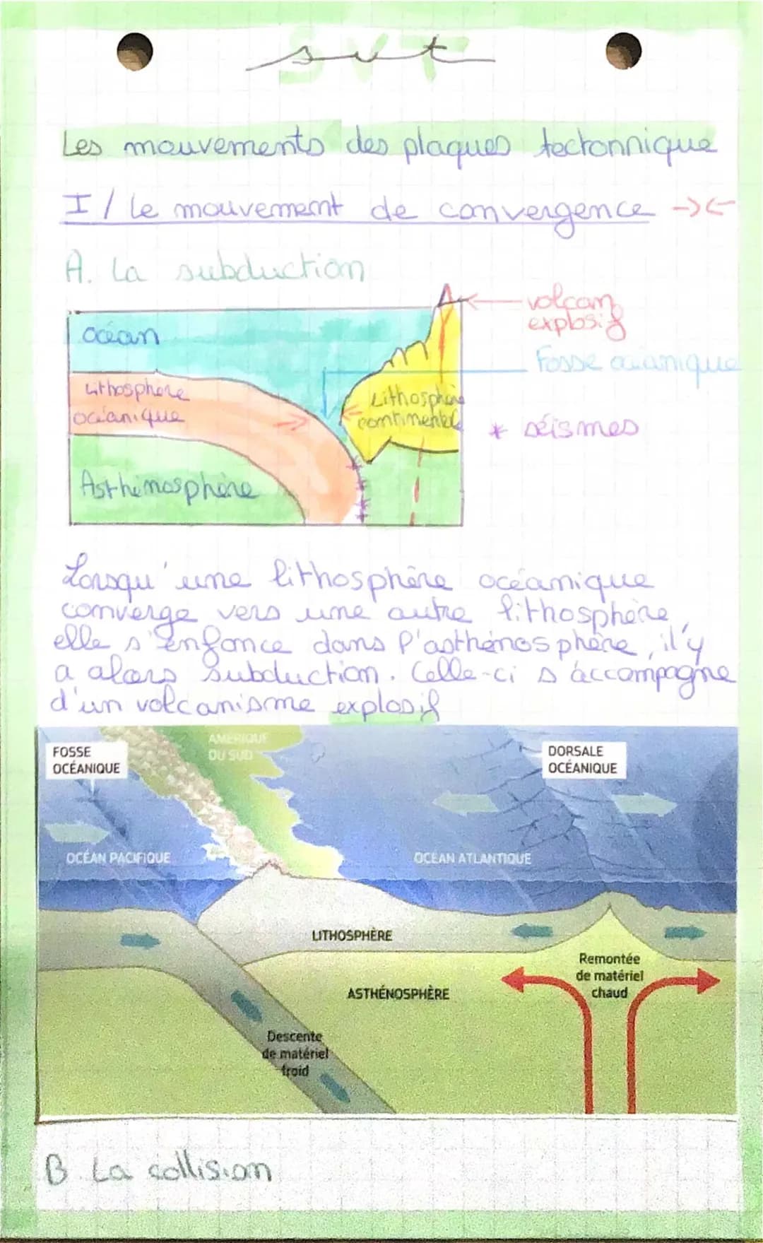 les mouvements des plaques tectoniques 