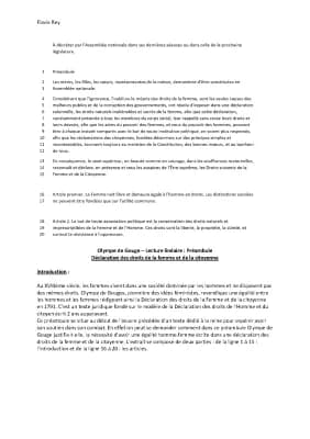 Know Préambule Déclaration des Droits de la Femme et de la Citoyenne, Olympe de Gouge thumbnail