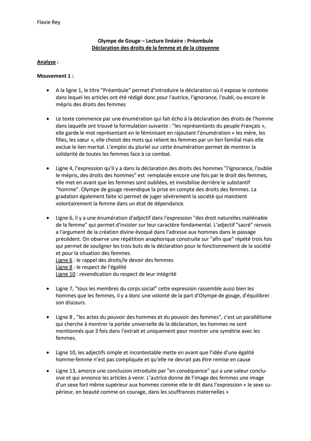 Flavie Rey
1
Préambule
2
Les mères, les filles, les sœurs, représentantes de la nation, demandent d'être constituées en
3 Assemblée national