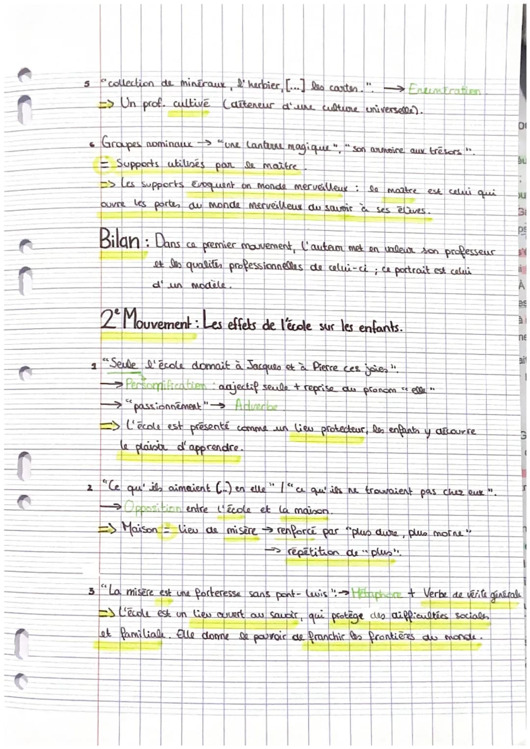 f
Le premier homme : La classe
Objet d'étude: La littérature d'idées du XVIe au XVIIIe siècle.
Parcours : La bonne éducation.
Carte d'identi
