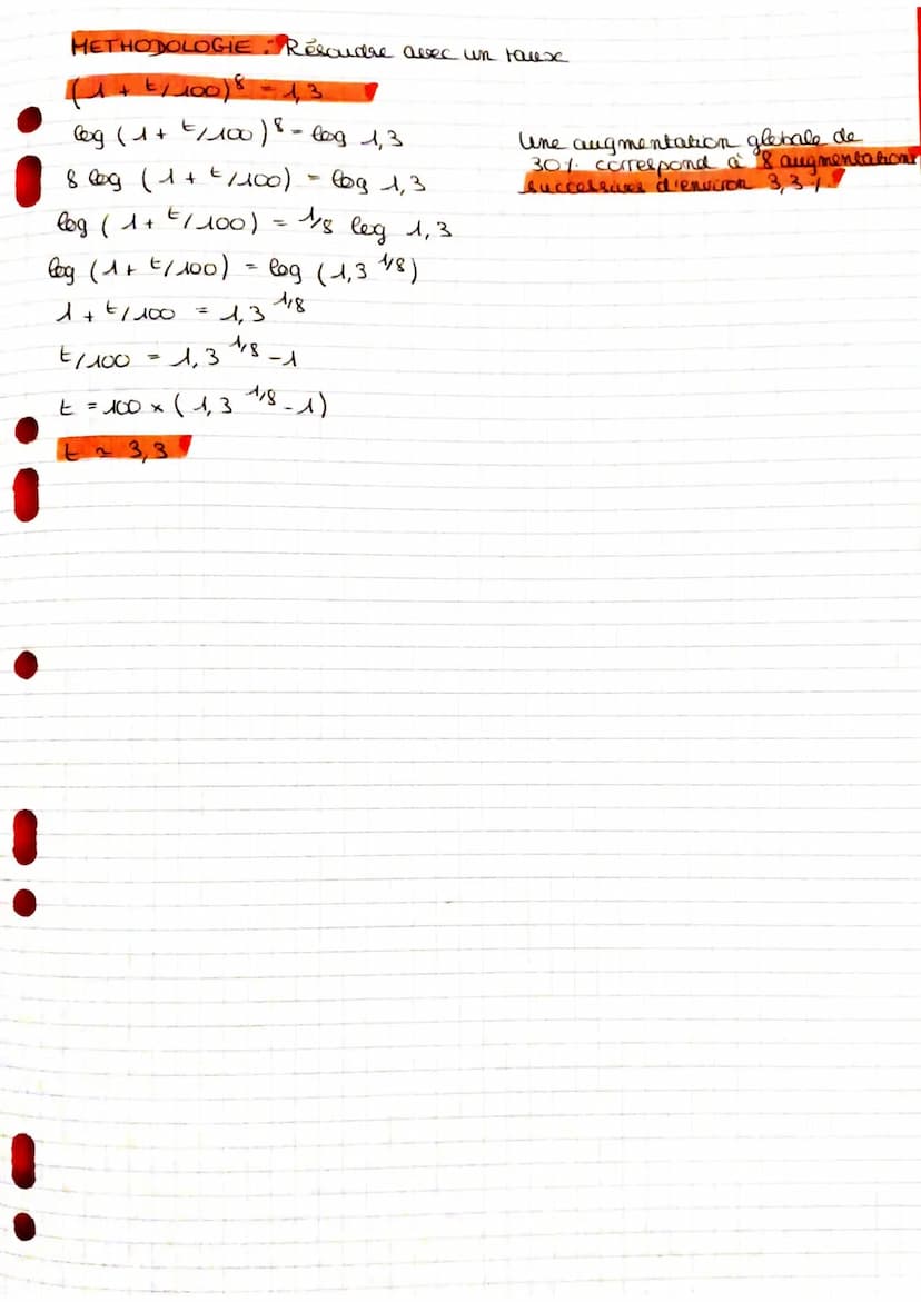 FONCTION
LOGARITHME
1- Definition et formule
Sort la fonction of definie sur R par f(x) = 10x.
L'equanon 10x8 = b
lette solution se note log