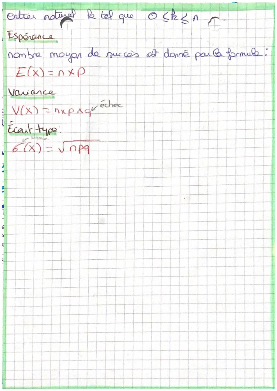 # Loi binarle

Épreuves indépendantes:

Dans une succession d'épreuves Porsque Plissue d'
une épreuve re dépend pas des épreuves
précédentes