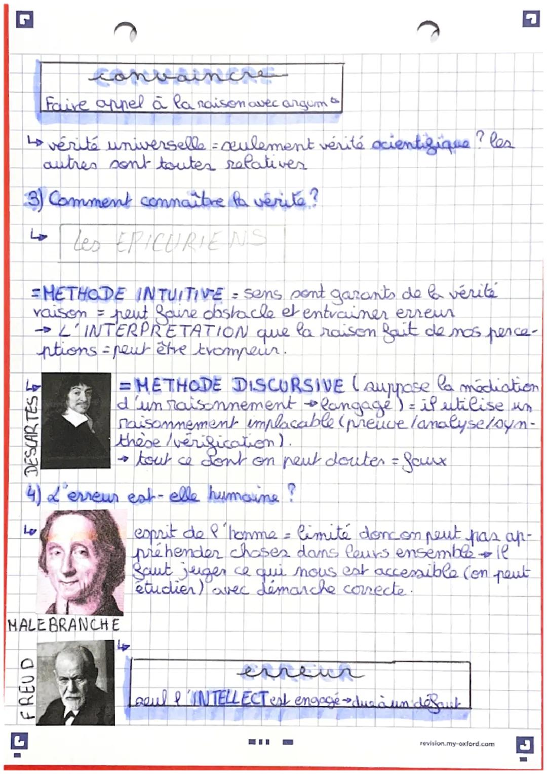 Π
philosophie
La vérité
Definition :
0
• Du Patin "véritas" - correspondance entre ce que
et la réalité
Pondit
o reel = 99ch qui existe en d