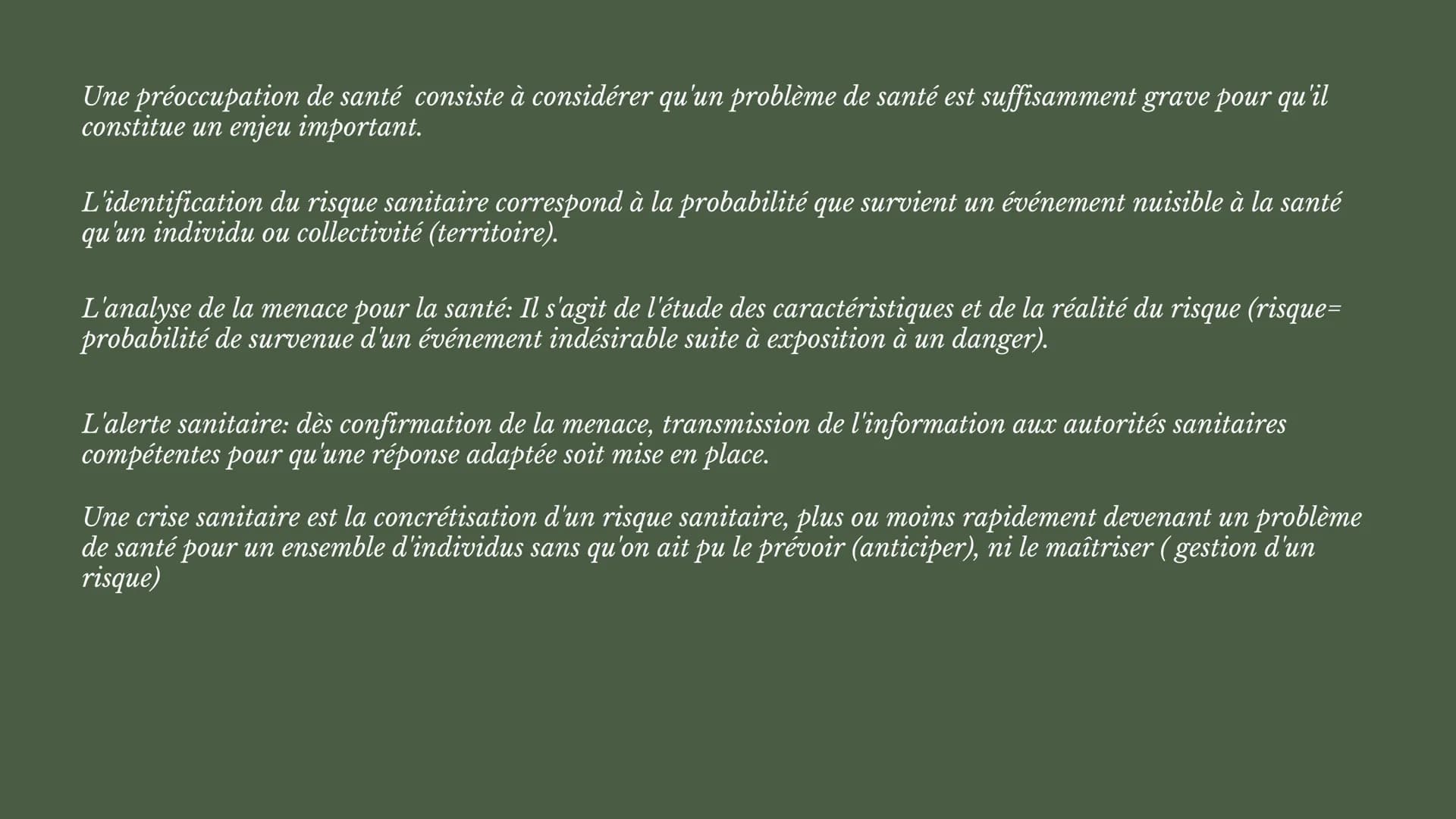 
<h2 id="les5composantesdusystmedesant">Les 5 composantes du système de santé</h2>
<p>Le système de santé désigne l'ensemble des organisatio