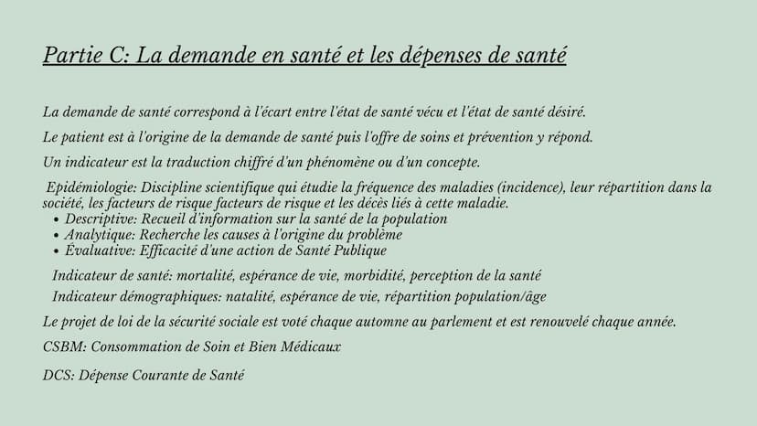 
<h2 id="les5composantesdusystmedesant">Les 5 composantes du système de santé</h2>
<p>Le système de santé désigne l'ensemble des organisatio