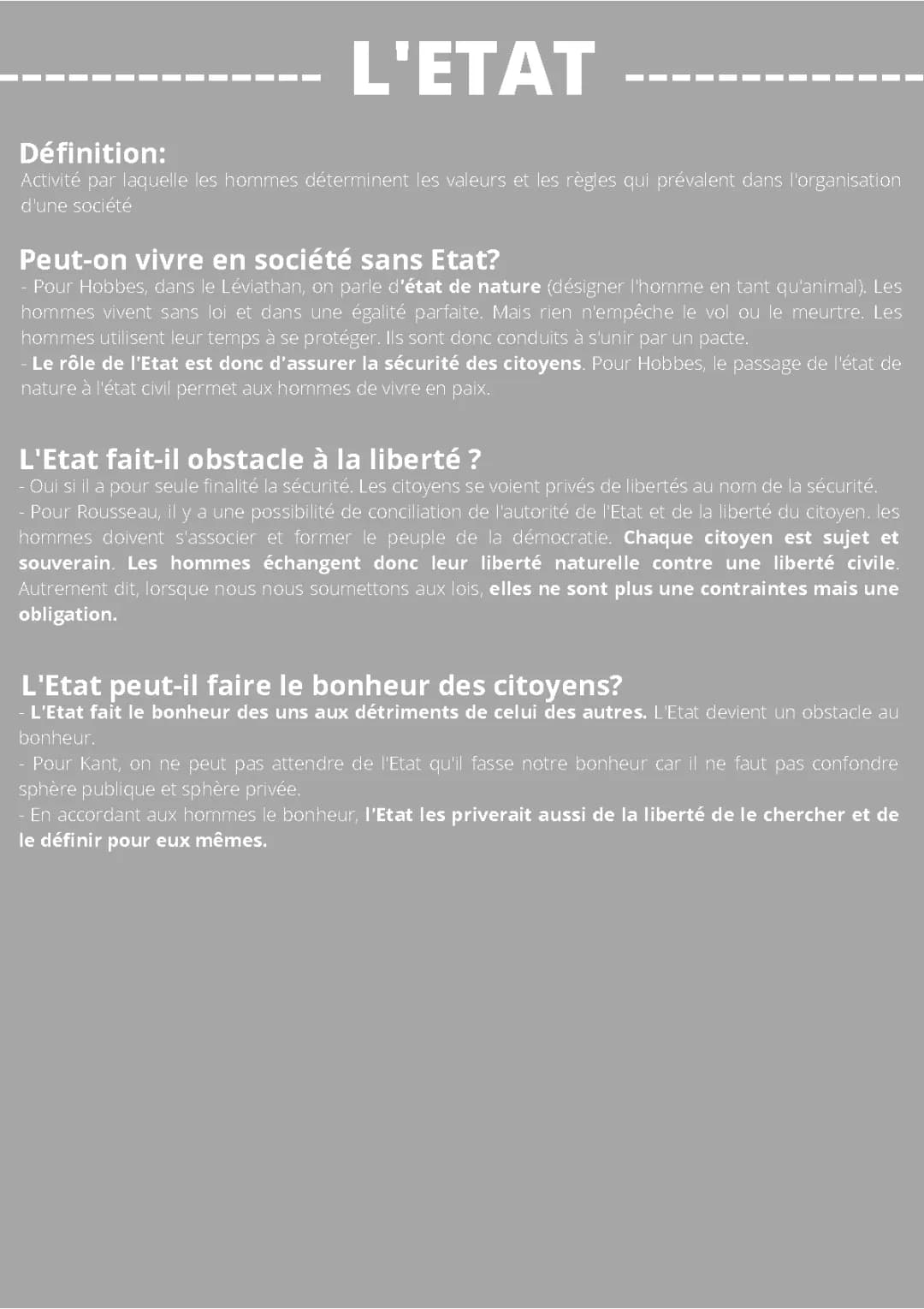 Dissertation sur l'État et la Liberté en Philosophie PDF