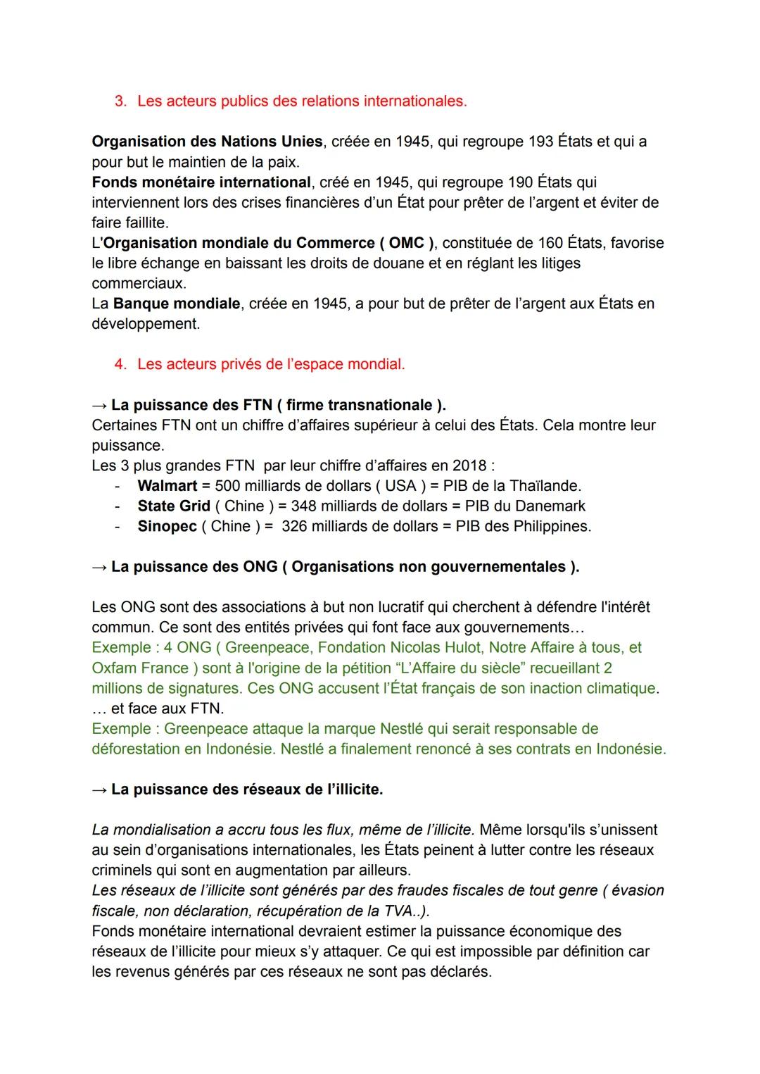 FICHE DE RÉVISION
SPÉ HISTOIRE GÉO-POLITIQUE :
Séquence 2:
Analyser les dynamiques des puissances internationales.
Partie 1: Essor et déclin