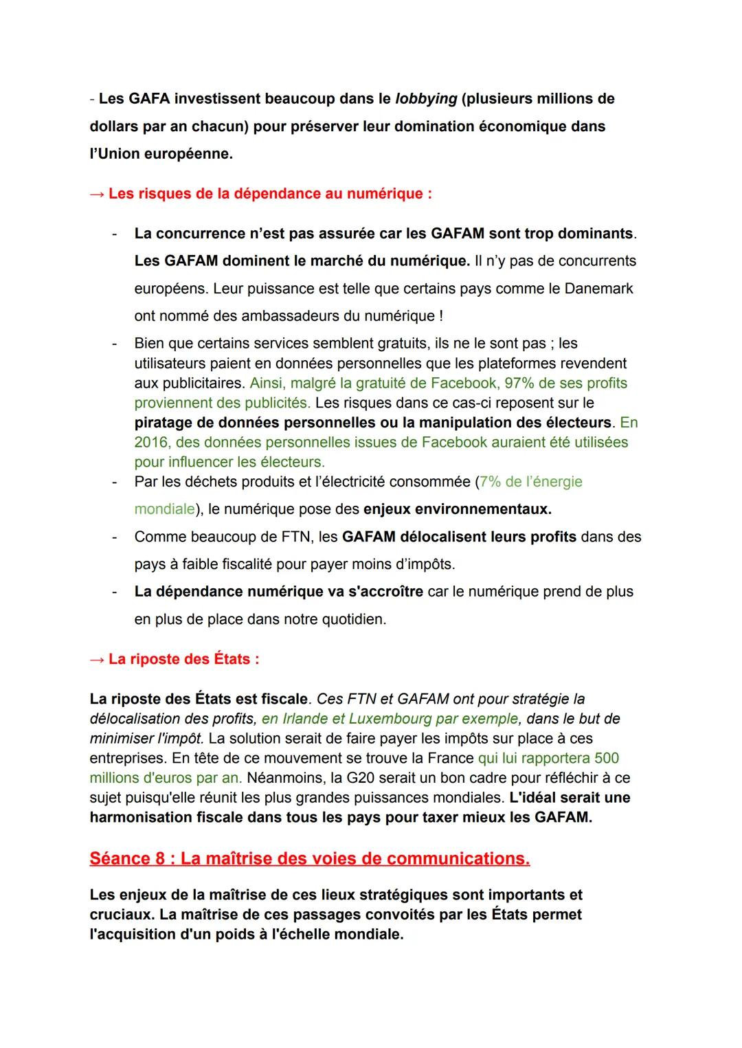 FICHE DE RÉVISION
SPÉ HISTOIRE GÉO-POLITIQUE :
Séquence 2:
Analyser les dynamiques des puissances internationales.
Partie 1: Essor et déclin