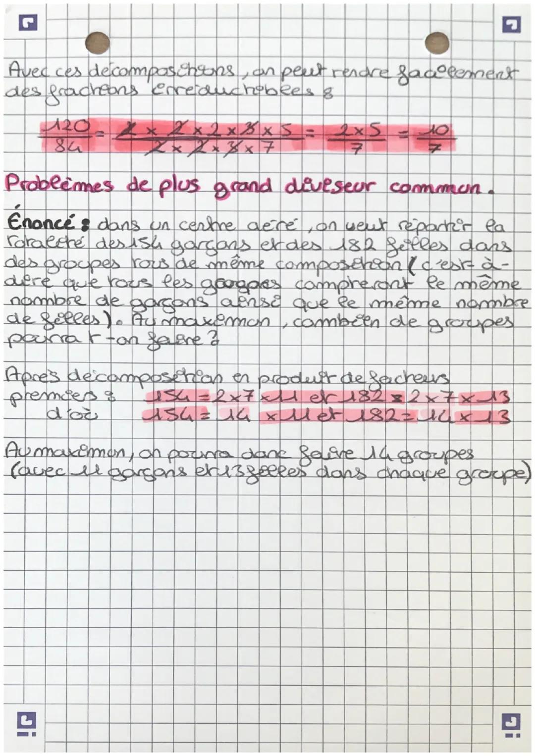 # MATHS

Arithmétique &

Vocabulaire

56=8x7
Ondet que 56 esrun multiple
de 7 o

56 est devisable parz.
Fest in diviseur de 56.

Crirères de