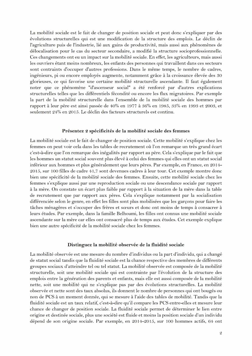 EC1 MOBILITE SOCIALE
Montrez que le paradoxe d'Anderson peut entraîner des phénomènes de déclassement.
Tout d'abord, le Paradoxe d'Anderson 