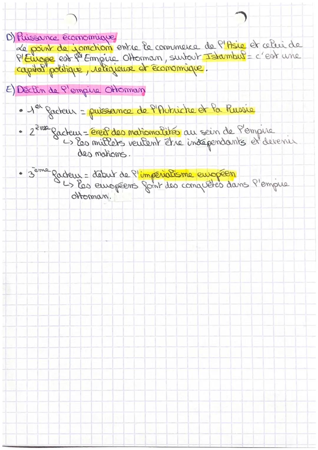 h
gg
s
A) Histoire
*   1299 = creatiom de P'Empire Ottoman (som Sondateur est Osman)
*   1300-1359=comquêtes de P'empire Buzantin
*   1451-1