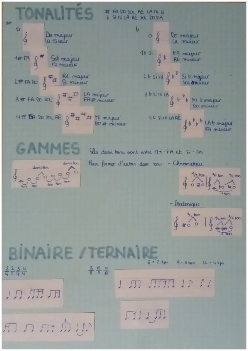 SILENCES
la pause
musique
d
(=)
la demi-pause soupir
Allegro gai, vif
Vivace vif
Presto vite
Prestissimo très vite
TEMPOS
Allegretto moins v