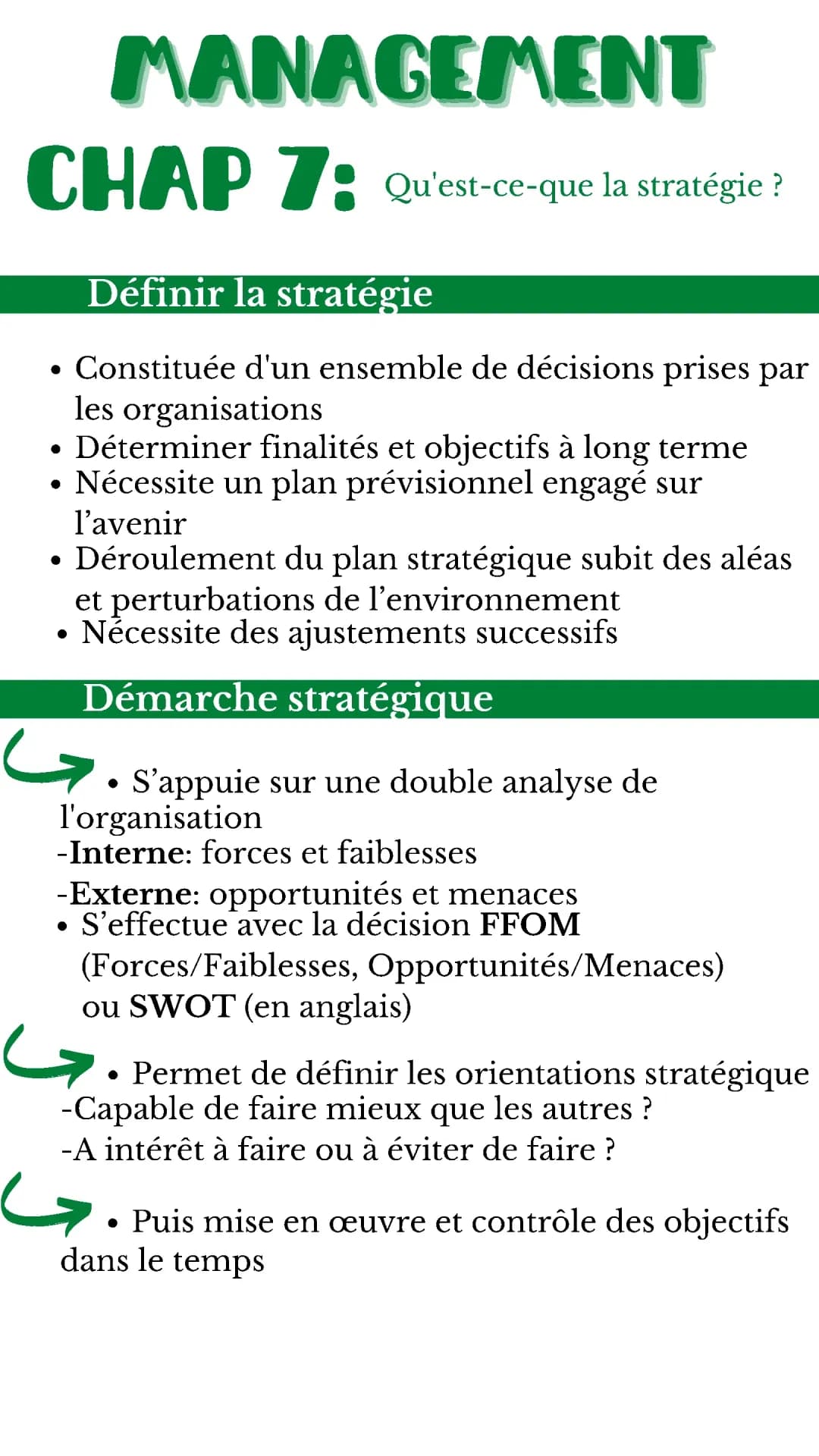 Les différentes stratégies en management : Définitions et exemples pour STMG