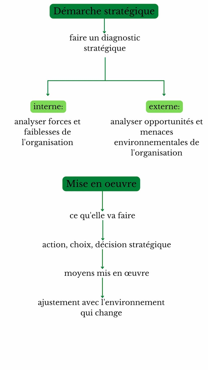 MANAGEMENT
CHAP 7: Qu'est-ce-que la stratégie ?
Définir la stratégie
• Constituée d'un ensemble de décisions prises par
les organisations
• 