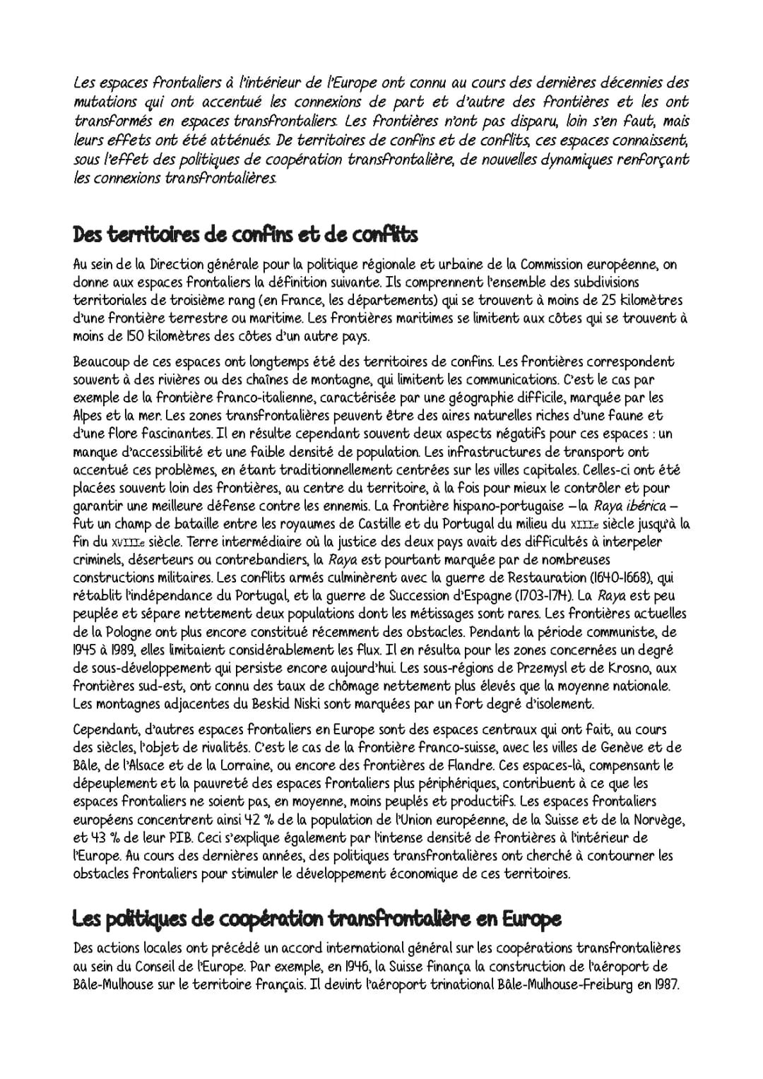 Exemples d'Espaces Transfrontaliers en Europe : France-Suisse, France-Allemagne, et Plus!