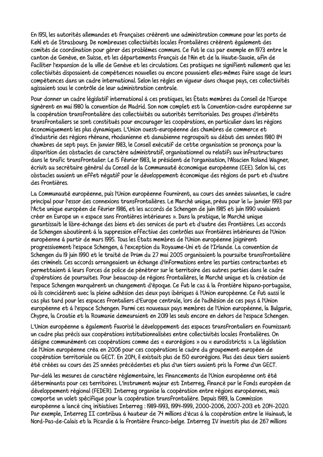 Les espaces frontaliers à l'intérieur de l'Europe ont connu au cours des dernières décennies des
mutations qui ont accentué les connexions d