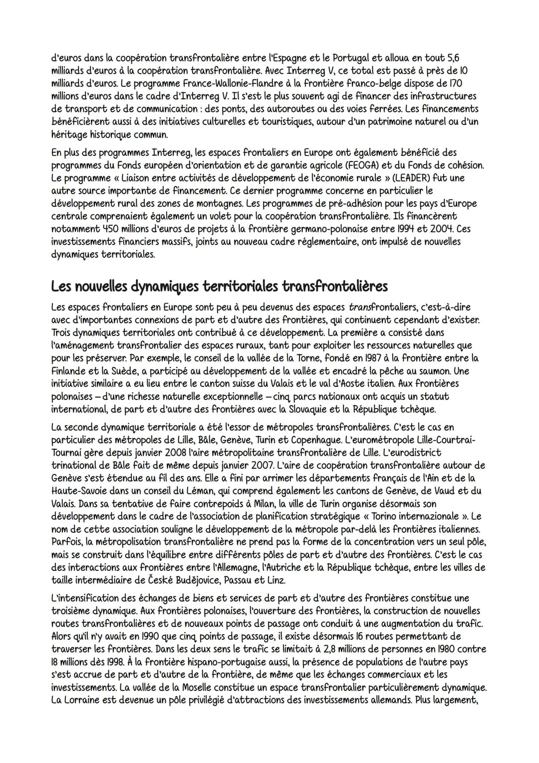 Les espaces frontaliers à l'intérieur de l'Europe ont connu au cours des dernières décennies des
mutations qui ont accentué les connexions d