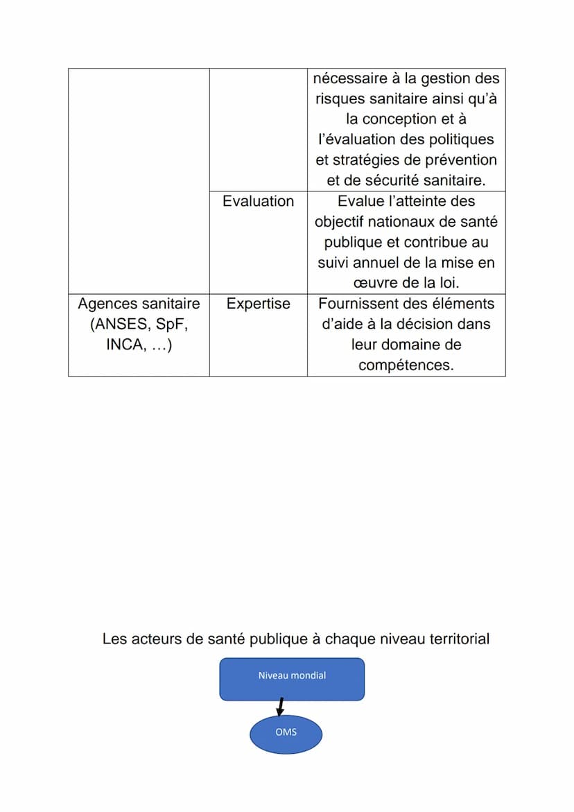 SANITAIRE
Santé selon l'OMS : Etat complet de bien-être physique,
mental et social et qui ne consiste pas seulement à l'absence
de maladie o