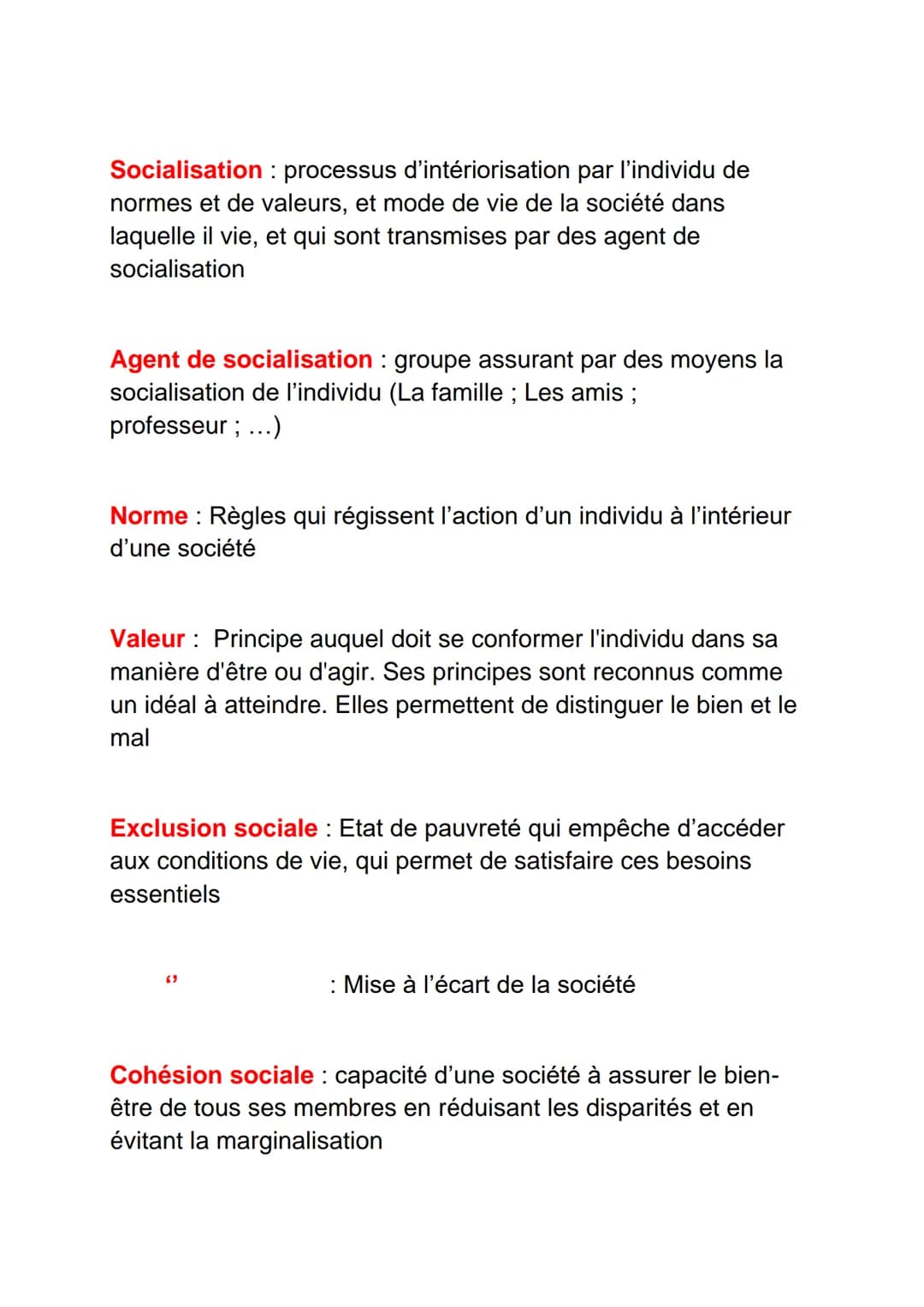 SANITAIRE
Santé selon l'OMS : Etat complet de bien-être physique,
mental et social et qui ne consiste pas seulement à l'absence
de maladie o