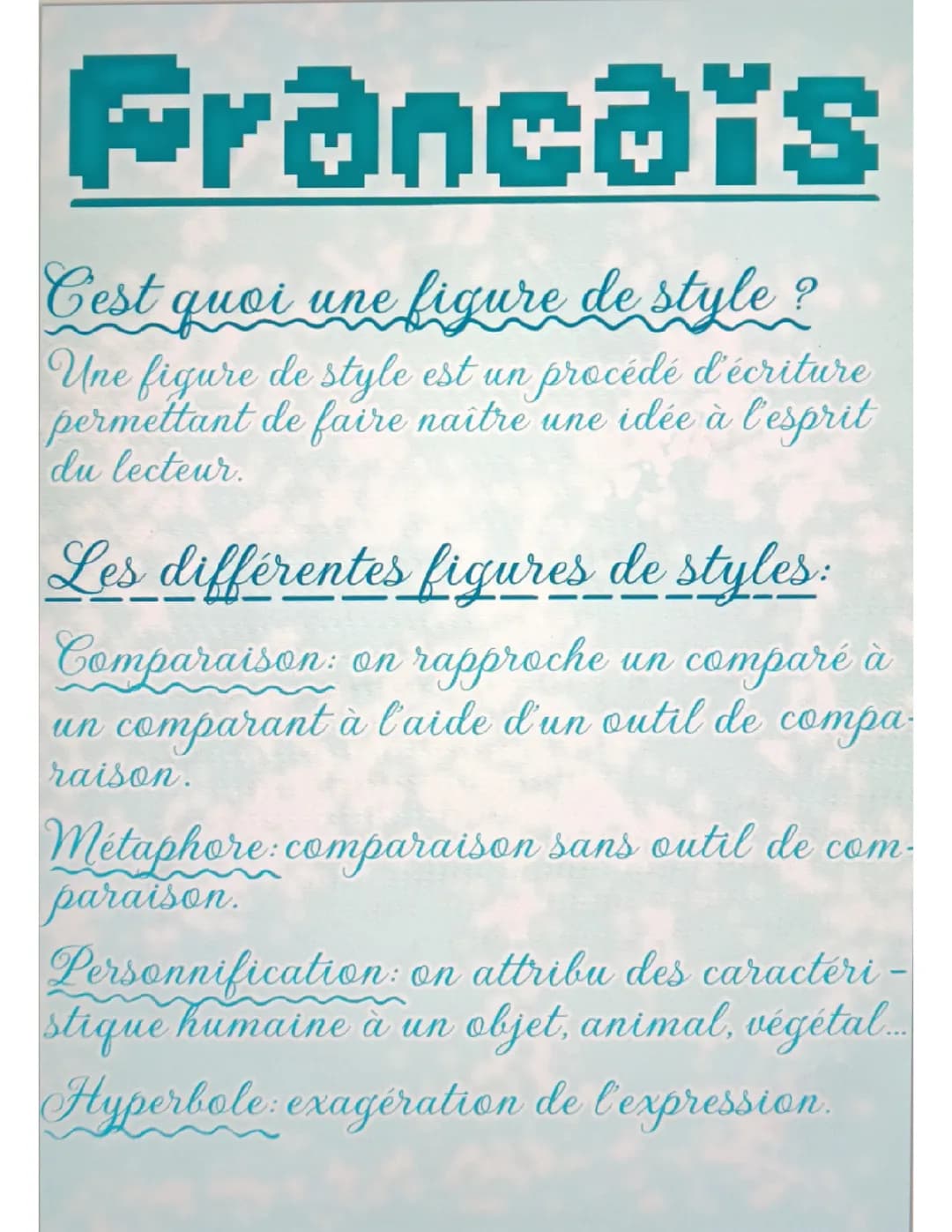 Les figures de style