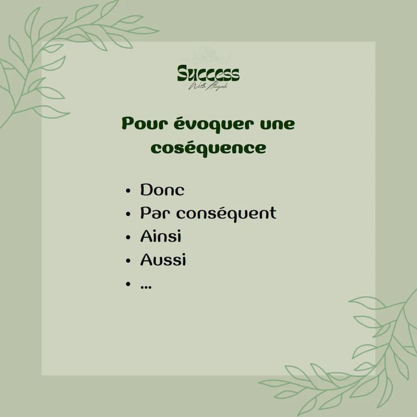 Success
With Aliyah
Les
connecteurs
logiques Success
With Aliyah
Dans un travail
d'argumentation, il sera
absolument nécessaire
d'organiser 