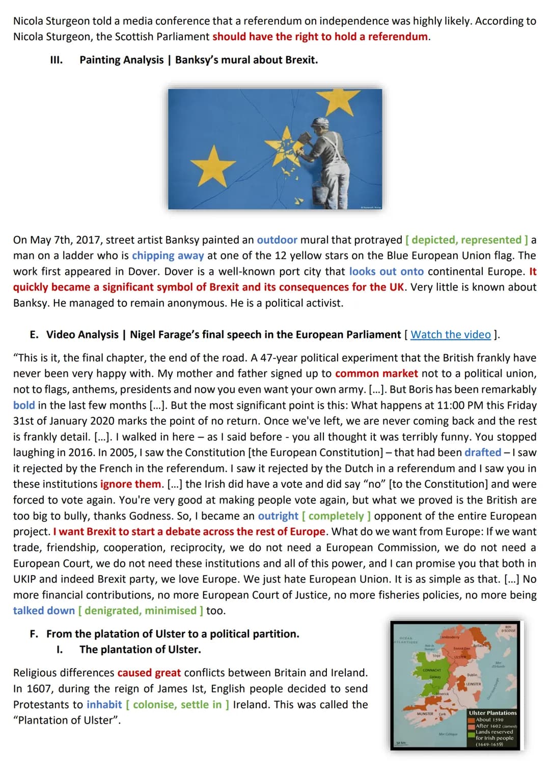 Chapter 1 | A Disunited Kingdom
A. The United-Kingdom and the British Isles.
The United Kingdom of Great Britan and Northern Ireland is made