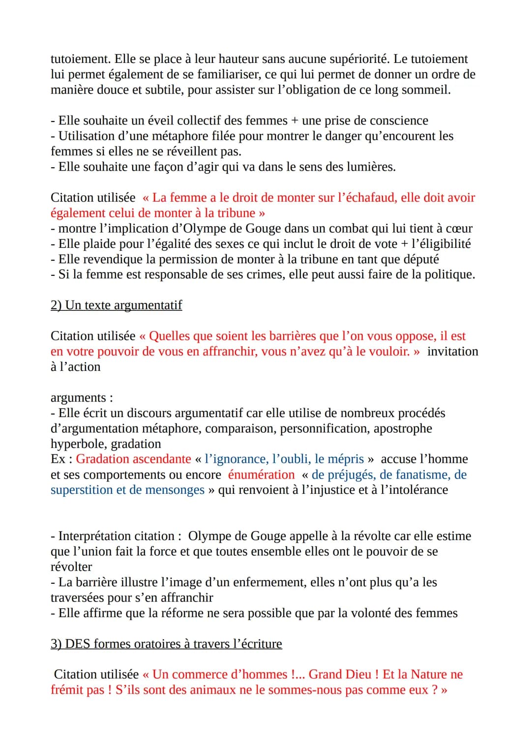 DISSERTATION
OLYMPE DE GOUGES
Parcours écrire et combattre pour
l'égalité
Introduction: En 1791, Olympe de Gouge, femme de lettres, romanciè
