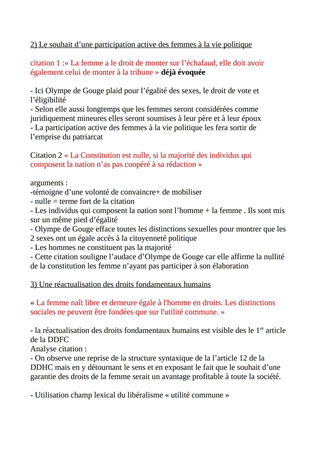 DISSERTATION
OLYMPE DE GOUGES
Parcours écrire et combattre pour
l'égalité
Introduction: En 1791, Olympe de Gouge, femme de lettres, romanciè