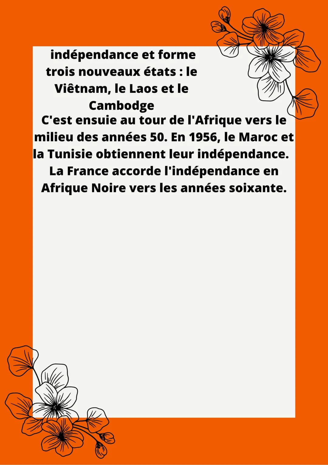 INDÉPENDANCE ET
CONSTRUCTION DE
NOUVEAUX ÉTATS
On va s'intéresse à comment les colonies
sont devenues des états nouveaux et
indépendants.
Un