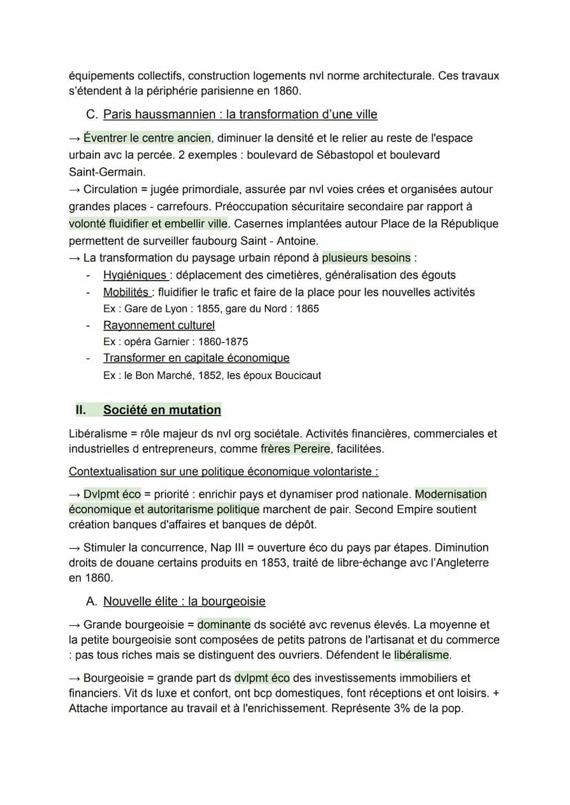 L'industrialisation et l'accélération économique et sociale
en France en 1848-70
I. Transformations des paysages par l’industrialisation
A. 