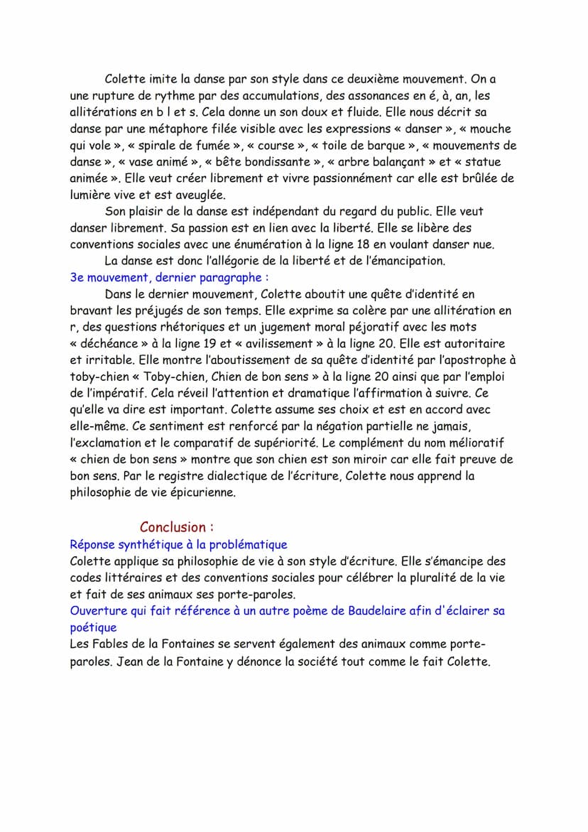 Texte 8
Roman, « Célébrer l'émancipation, condition au bonheur »,
Les Vrilles de la Vigne, Colette, 1934
Intro :
Contexte : Carpe diem est u