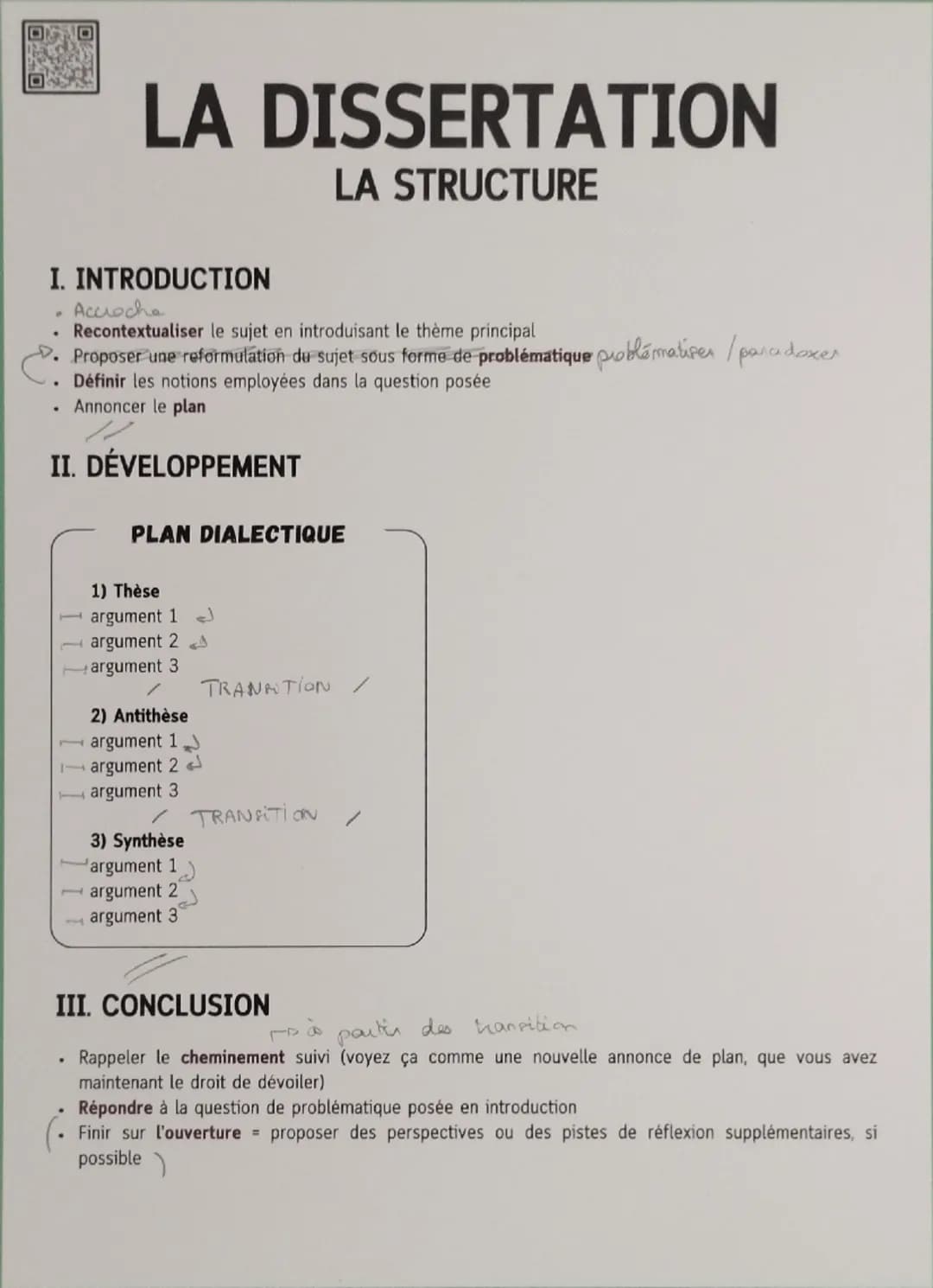 LA DISSERTATION
LA MÉTHODE EN 4 ÉTAPES
ÉTAPE 1: ANALYSE DU SUJET
1) Lire attentivement le sujet de la dissertation
2) Identifier les notions